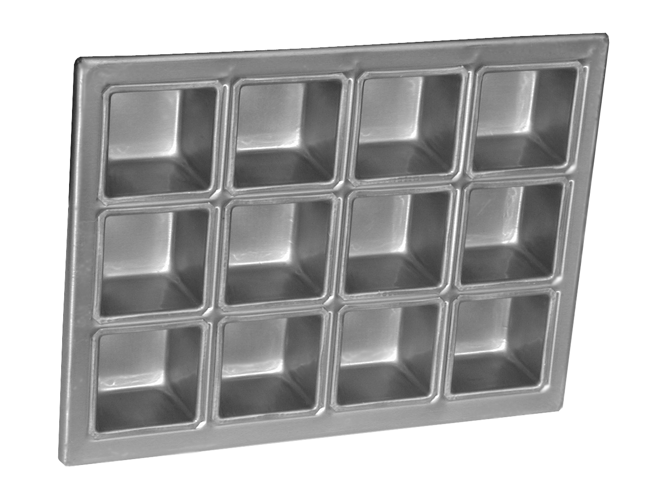 15730 PAN MUFFIN SQ 2 5/8x2 5/8" 3X4 10x13.75"