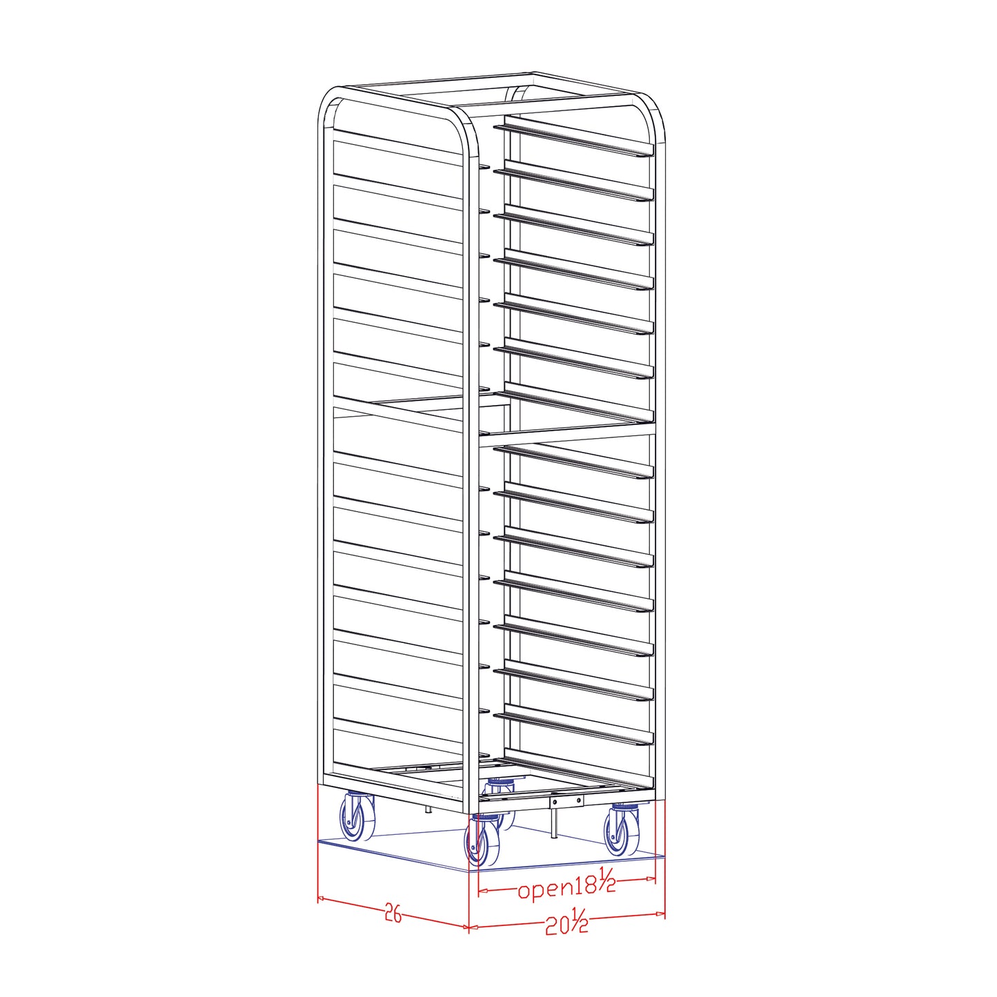23023A_PG RACK AL BA 12 PAN EL PIN GUIDE SGL OV