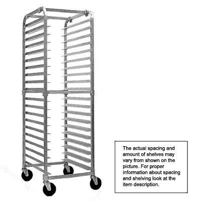 1277KD RACK AL 18 PAN KNOCK DOWN EL SC