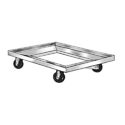 7729_S BUN PAN DOLLY SS HEAVY DUTY PC