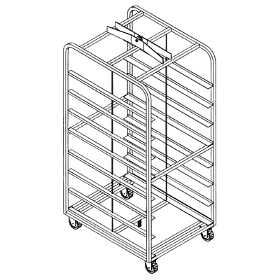 8210 RACK DAH SS 08 PAN SL DBL F/ MOD 9040