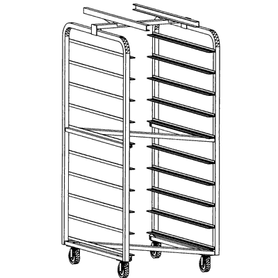 Baxter Single Aluminum Oven Carts | Racks and Trolleys