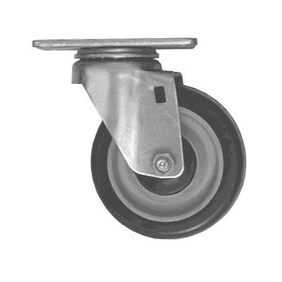 1266_2 CASTER PLATE 4" #250 PLT#2 POLYU_WHEEL