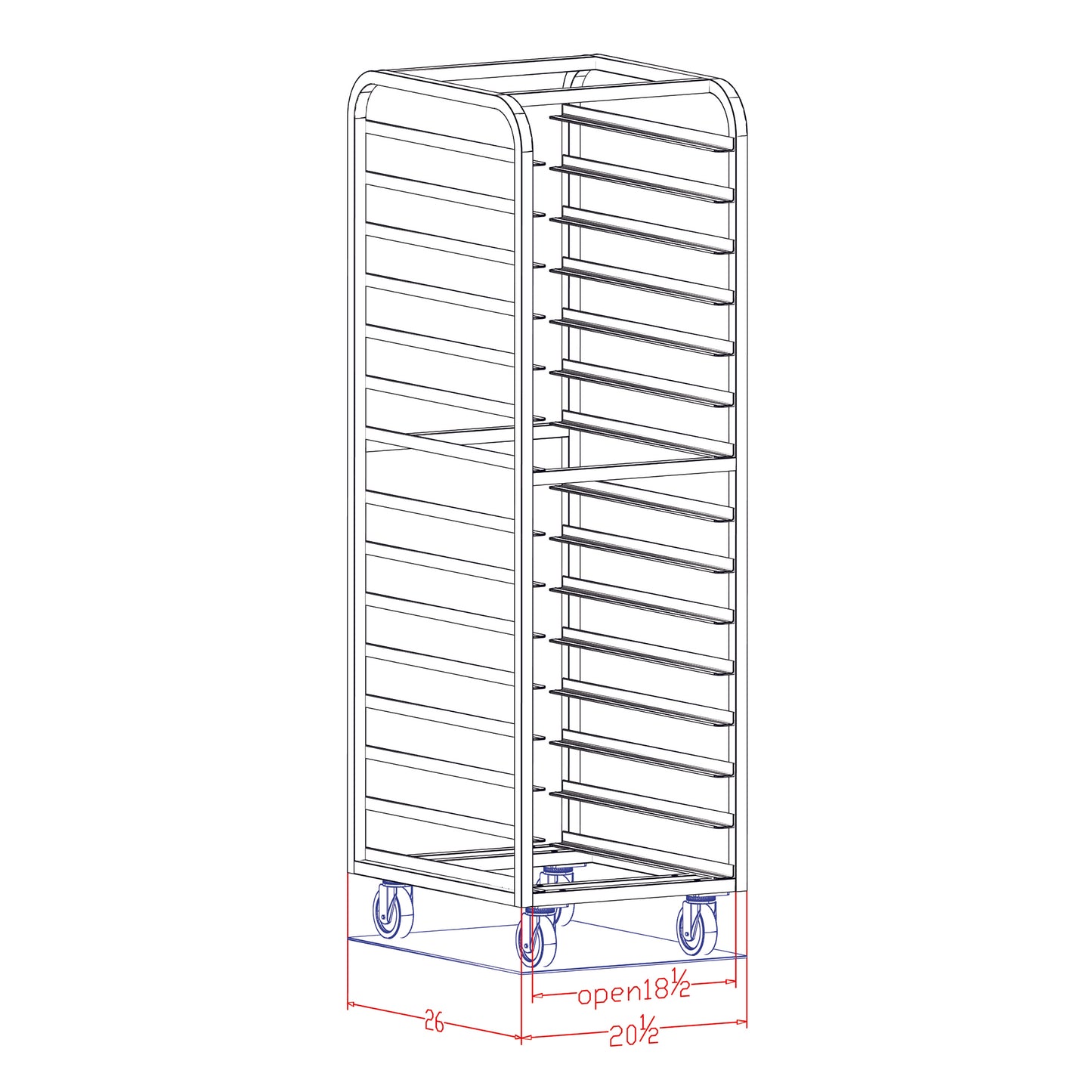 23051S_NL RACK BAKERS AID SSSGLEL NL 20x3" 18x26"