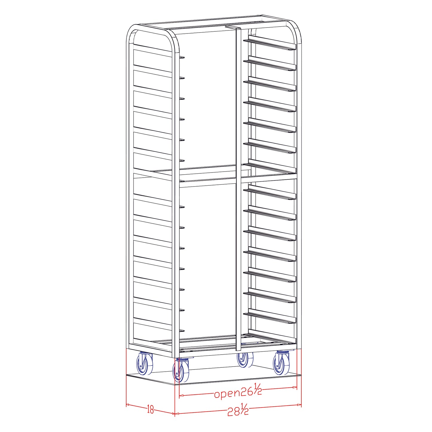 23032A_NL RACK BAKERS AID ALSGLSL NL 15x4" 18x26