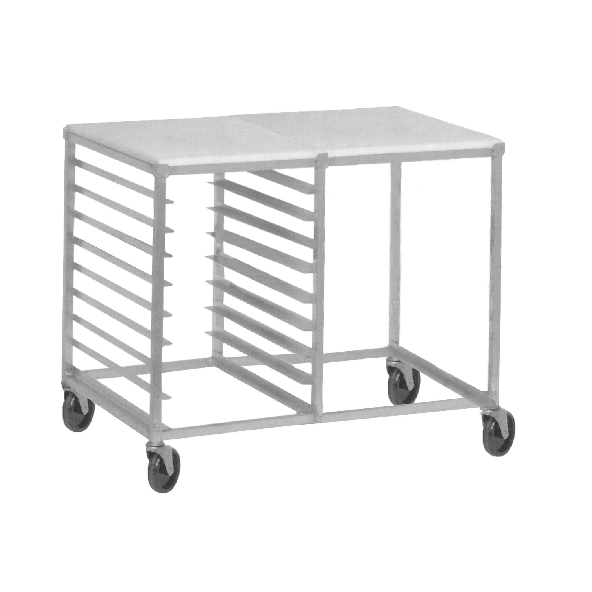 Magna Rack Ribbon Bar Bun Pan Carts | Racks and Trolleys Double - Stainless – Magna ...