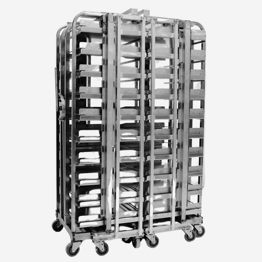 Magna Hearth Bake System, Double Side Load Stainless for Revent C Lift Style Oven Rack, 6"/10 Spacing, Item 24500-DBL-SL-SET