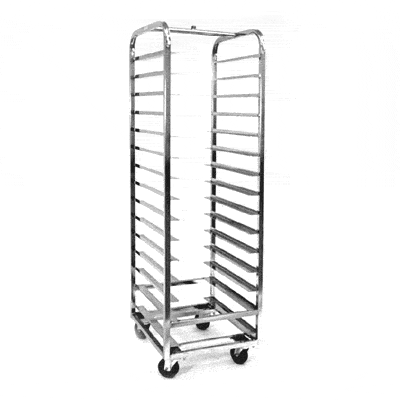 Magna Heavy Duty, Single End Load Aluminum A Lift Revent Style Oven Rack, 6"/10 Spacing, 20x30 Pan Size, Item 2763