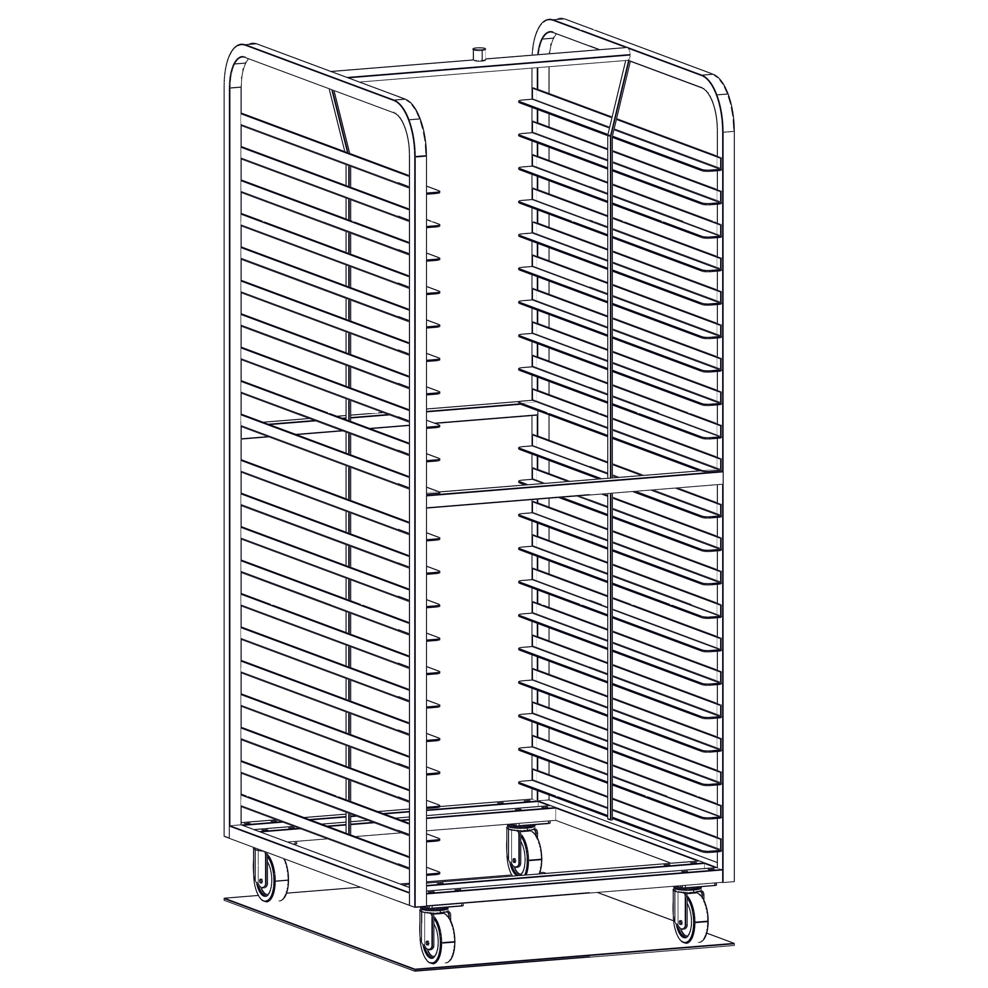 Revent Double Aluminum Oven Carts | Racks and Trolleys – Magna ...