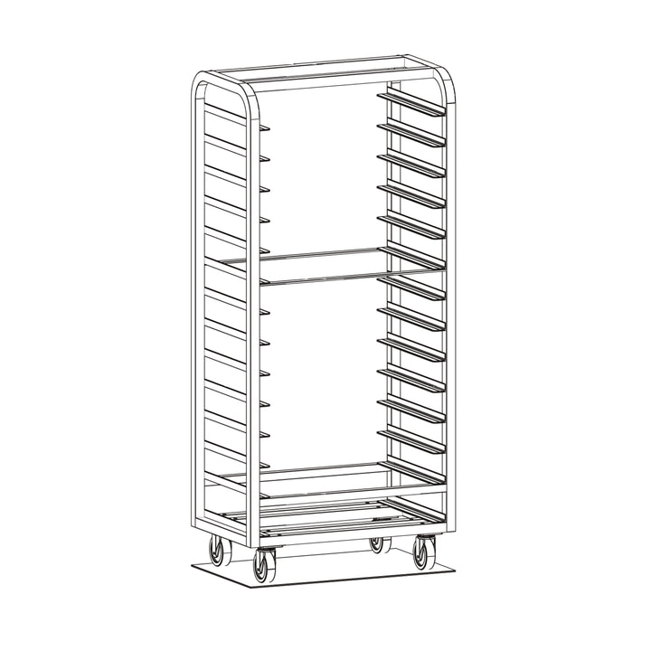 Bun Pan Racks | Carts Trolleys Single Side Load Aluminum and Stainless ...