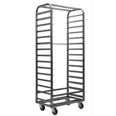 Magna Heavy Duty, Single Side Load Stainless Bakers Aid Style No Lift Oven Rack, 69"H, 2"/30 Spacing, Item 23060S_NL