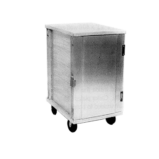 Magna Aluminum 1/2 Size Enclosed Bun Pan end Load Rack, 38" High, 1.5”/40 Spacing, 18”x26” Pan Size, 5" Casters, Item 9388