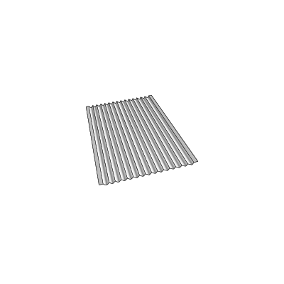 14590 PAN BREADSTICK ALUMINUM 14 GROOVES