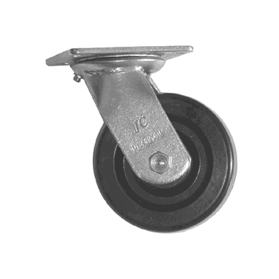 2886 CASTER PLATE 5" WHEEL 6.5"H PH SWIVL RB