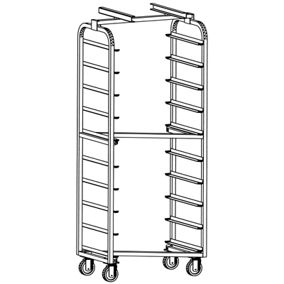 Baxter Single Aluminum Oven Carts | Racks and Trolleys – Magna ...