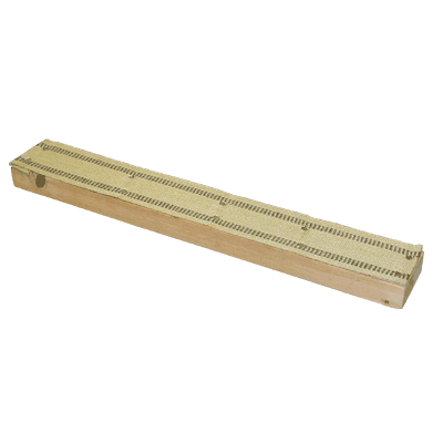 6763_E BAKING BOARD WOOD 25"L  WITH BURLAP