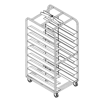 8210_U RACK DAH SS 08 PAN SL DBL F/ MOD 9040 U